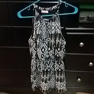 Summer shorts jumper black and white
